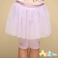 在飛比找momo購物網優惠-【Azio Kids 美國派】女童 內搭褲 網紗金蔥五分內搭
