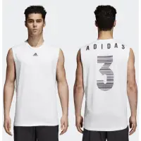 在飛比找蝦皮購物優惠-愛迪達ADIDAS CG2125 男性白色棉質挖洞背心