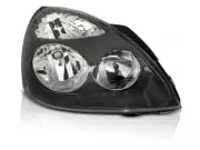 Schwarz RECHTS Scheinwerfer for Renault Clio II B Facelift Halogen 2001-2005 LHD