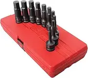 Sunex 2639 1/2-Inch Drive Metric Impact Hex Driver Set, 10-Piece