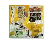 Aboriginal By Basquiat White Frame Poster