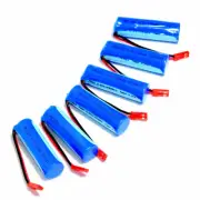 6PCS 3.7V 800mAh Li-Ion 10 Battery JST plug for RC Micro Model Vehicle Aircraft