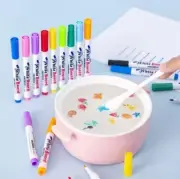 Water Floating Pen Magical Ink Pens With Spoon Floating Color Water Painting Flo