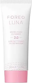 FOREO LUNA Micro-Foam Face Cleanser 2.0 - Face Wash - Pore Minimizer - All Skin Types Facial Cleanser - Travel Size - Vegan - Vitamin E - Facial Skin Care Products - 0.67 fl.oz