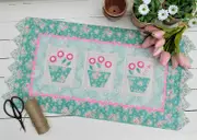 Quilting Sewing Table Runner Pattern Bumble Blooms Rivendale Collection