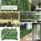 1x,Expanding Trellis Garden Screening Fence Privacy Screen Artificial Leaves