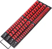 80-Piece Portable Socket Organizer Tray, 1/4-Inch, 3/8-Inch, 1/2-Inch,Heavy Duty