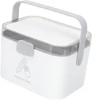 Anneome First Aid Medicine Storage Box Handheld Pill Organizer Small Medicine Box for Home Office