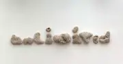 Natural Letter Shaped UNLIMITED Rocks Beach Stones wedding Pebble Art craft hag