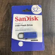 New SanDisk - Cruzer U 32GB USB Type A Flash Drive - Blue