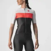 CASTELLI AERO PRO JERSEY LIGHT BLACK/BRILLIANT PINK-SILVER