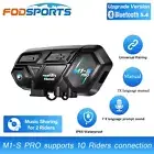 BT Fodsports M1-S Pro Motorcycle Intercom 2000M Bluetooth Helmet Headset 10Rider