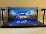 LA Dodgers Custom 2-card PSA & BGS display case with LED lights - Baseball