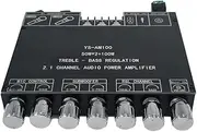 2.1 Channel Digital o Amplifier Board Module High and Low Tone Subwoofer Support 5.1 BT Connection AUX o Input U Disk USB Sound Card Playback with Mobilephone APP Control Function Multicolor