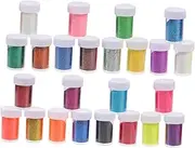 DOITOOL Nail Glitters DIY Manicure Accessories 24pcs Nail Sequins Shimmering Manicure Shining Pieces