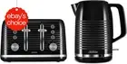 Rise and Shine Kettle Toaster Set 1.7L 2400W 4-Slice 7 Browning Settings Black