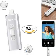 64GB 3.0 USB C USB Flash Drive Phone Memory Stick for Android Samsung