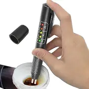 Brake Fluid Tester Pen | Checking Pen for Brake Oil - Oil Moisture Analyzer with 5 LED Indicators, Auto Brake Diagnostic Checker Tool for DOT3 DOT4 Brake Fluid