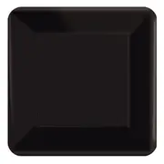 Jet Black 23cm Square Paper Plates NPC (Pack of 20)