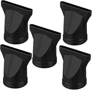 Hair Dryer Accessories 5pcs Black Plastic Nozzles Diffuser Head for Blow Dryer Nozzle Attachment