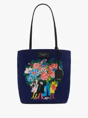 On Purpose Bouquet Canvas Large Tote