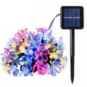 100/200 LED Solar Fairy String Lights Cherry Blossoms Outdoor Garden Party Decor