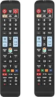 [2 Pack] Universal Remote Control for All Samsung TV Smart LED LCD TV LCD LED QLED SUHD UHD HDTV Curved Plasma 4K 3D Smart TVs, with Buttons for Netflix, Prime Video, Smart Hub-Backlit