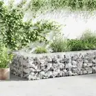 vidaXL Gabion Wall with Covers Galvanised Steel 300x50x50 cm BMG