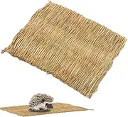 Bunny Mat,Woven Resting Pad | Soft Mat Chew Toy Natural Grass Bedding Animals Sleeping Pad for Cats Bunnies Dogs Resting Play Area