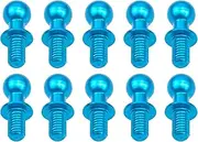 10Pack Metal M3 Ball Head Screw Tie Rod Bolts Shock Absorbers Ball Mounts Compatible with Tamiya TT01 TT02 Sakura D5 1/10 Car