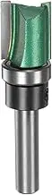 uxcell Pattern Flush Trim Router Bit 0.3" Shank 0.8" Cutting Length 0.63" Cutting Dia with Top Bearings Straight Precise Cutting Woodworking Milling Cutter Tool for Edge Trimming