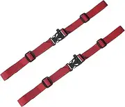 uxcell Backpack Chest Strap [2PCS] - Adjustable Sternum Straps with Emergency Whistle Buckle Use for Backpack Replacement & Hiking - [Red] Chest Belt Hollow Quick Release Buckle