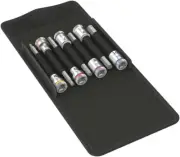 Wera Zyklop Hex-Plus bit socket set w/ holding function, 3/8" Dr 7 pcs Metric