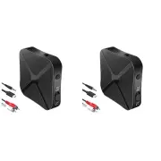 2X Bluetooth 5.0 Transmitter Receiver 2 in 1 Bluetooth Adapter 3.5 mm Jack9848