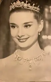 Audrey Hepburn Crown Wall Art Print Girls Room Decoration