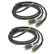 3.5mm to RCA Cable,3.5mm Male to 2RCA Male Audio Stereo Cable for Smartphones...
