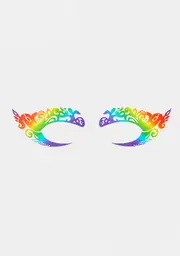 Funky Wisteria Hysteria Temporary Eye Tattoos