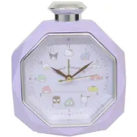 在飛比找樂天市場購物網優惠-小禮堂 Sanrio大集合 造型鬧鐘 (紫香水瓶款)
