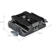 SmallRig Universal LWS Baseplate with Dual 15mm Rod Clamp