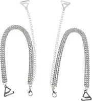 [Yardenfun] 1 Pair Bra Invisible Shoulder Straps Rhinestone Belt Bras Decor Bra Chain Holder Bra Belt Extender Detachable Bra Strap Women Bra Shoulder Strap Bra Strap for Girl Rhinestones