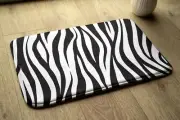 Bathroom Rug Anti-Slip Super Soft Absorbent - 75x45 cm - zebra stripes