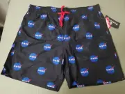 New Mens NASA Drawstring Swim Bathing Suit.