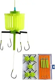 Fishing Hooks with Bait Cage,Floating Bait Cage and Fish Hook - Angler Equipment Lure Trap Tackle for Fishermen Experts Beginners Father Dad Him Professionals