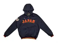 在飛比找Yahoo!奇摩拍賣優惠-【XL】日本隊 Mizuno 球員版 帽T 連帽T恤 日本職