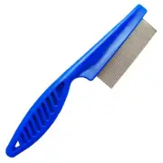 Flea Comb 1 Pieces Blue with High Strength Teeth, Dog and Cat Grooming Float ...