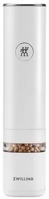 Zwilling Enfinigy Electric Mill White Salt Pepper Rechargeable Coarseness No.66