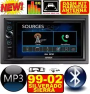 99 00 01 02 SILVERADO SIERRA BLUETOOTH TOUCHSCREEN USB SD AUX CAR RADIO STEREO