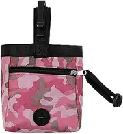 AIMALL Puppy Dog Training Treat Bag with Adjustable Drawstring & 2-in-1 Whistle Clicker | Waterproof Pouch for Training, Pet Play, and Obedience, Camouflage Design