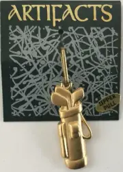 Golfer Zipper Pull - Golf Bag by Jonette Jewelry JJ
