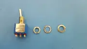 Toggle Switch 5648AB, APEM, DPDT, 6A, 125V, On-Off-Mom,for Tesoro metal detector